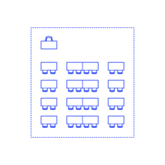 Layouts Classrooms Rows 2X4 Digital Sketch Svg Design, Free Vectors File